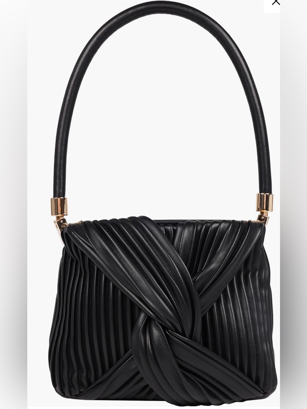 jason wu Pleated Knot Black Handbag $140
